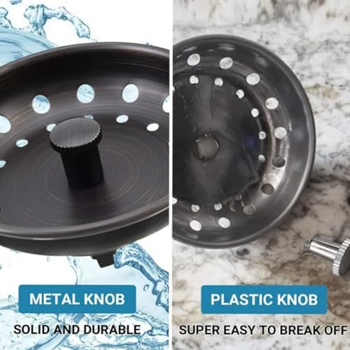 3-1/2 Inch Matte Black Kitchen Sink Drain Kit - Image 5