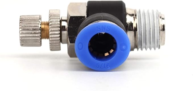 SNS Air Flow Control Valve Push To Connect Fitting Speed Control Valve 3/8"Tube - Image 3