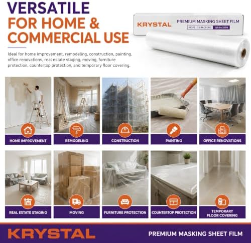 Self Adhesive Surface Protection Film 16 ft x 350 ft, Plastic Sheeting - Image 6
