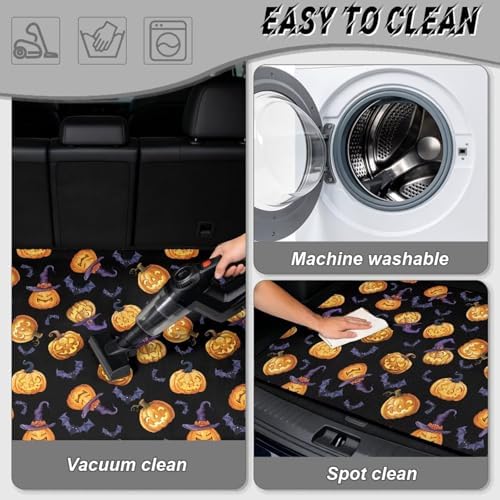Pumpkin Witch All Purpose Trunk Mat Universal Waterproof Cargo Liner, Heavy - Image 5