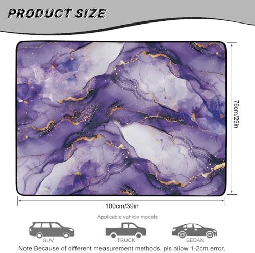 Purple Gold Marble Trunk Mat 29"x39" - Image 7