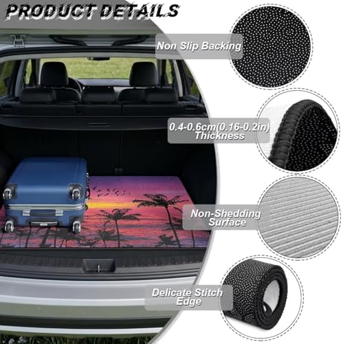 Sunset Palm Trunk Mat for SUV Sedan Hatchback 29"x39" - Image 6