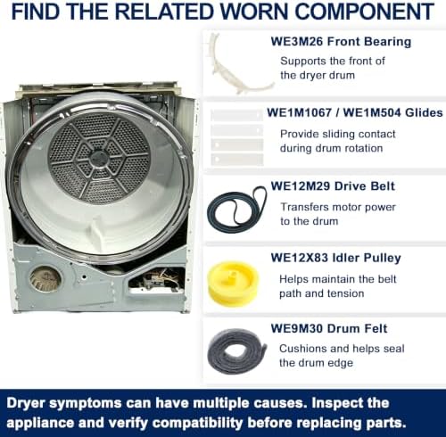 WE49X20697 Dryer Bearing Kit Replacement - Image 3