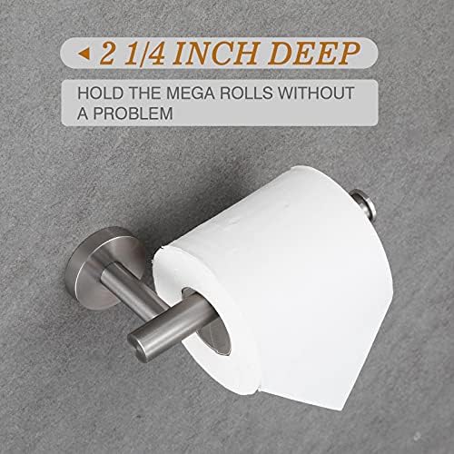 USHOWER Brushed Nickel Toilet Paper Holder - Image 5
