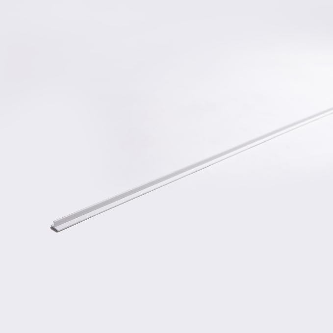 Quality White Vinyl Sliding Door Track – 72", Durable Smooth Glide, Flat White - Image 8