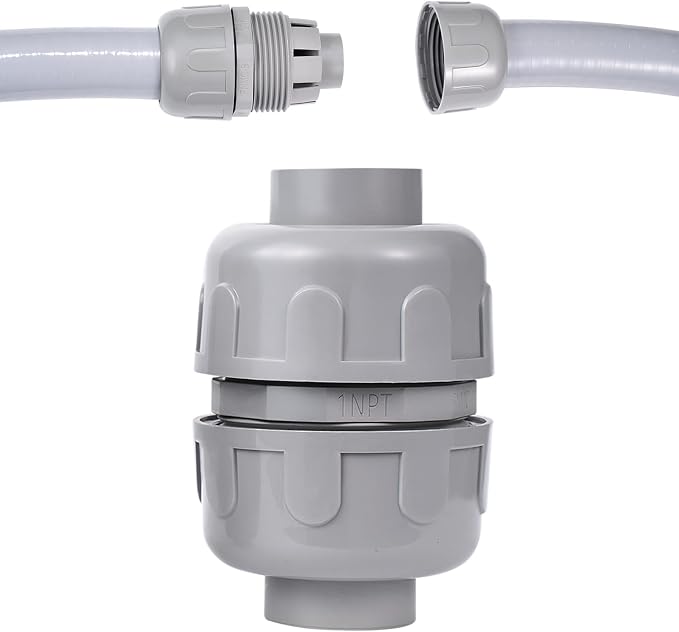 NPT 1 Double Conduit Liquid-Tight Connector Straight | Extend Repair Conduit by Aandxmok