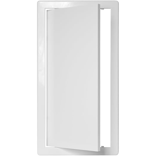 8" x 16" White ABS Plastic Plumbing Access Panel - Image 6