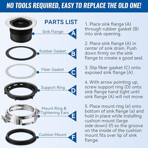 Garbage Disposal Flange Kit Compatible - Image 6