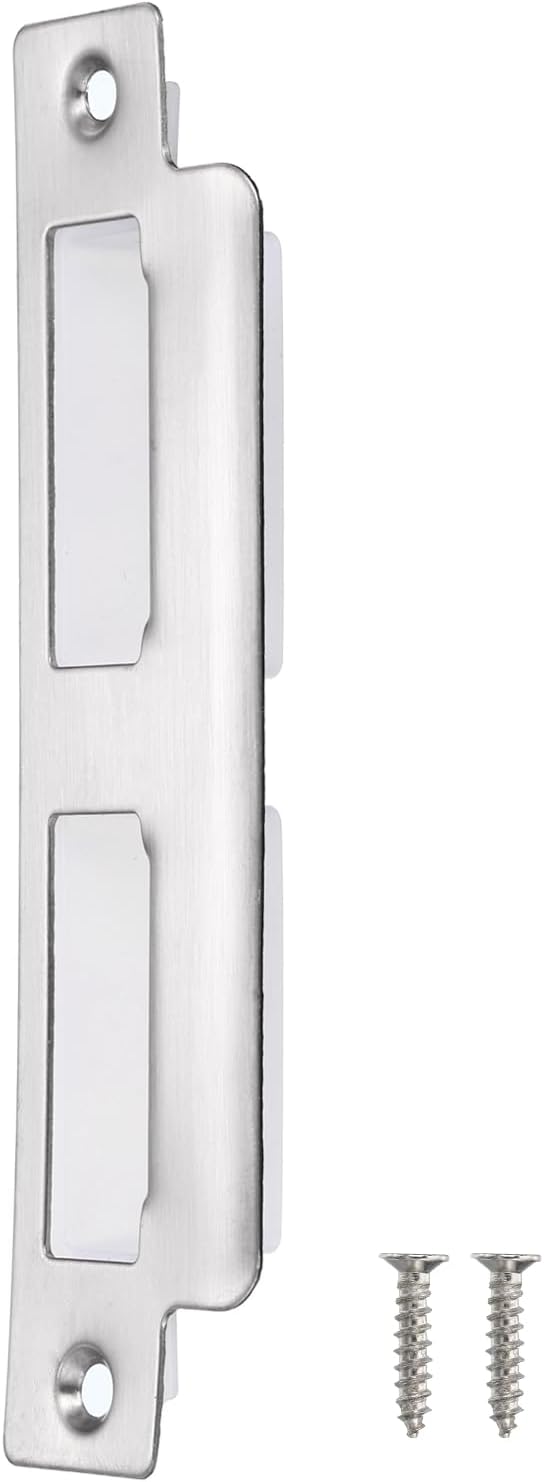 uxcell Door Strike Plate, 145mm x 37.5mm 201 Stainless Steel Latch Deadbolt by uxcell