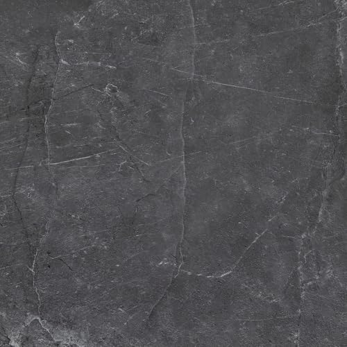 Peel and Stick Floor Tiles | Dark Gray Marble 30 Tiles - Image 3