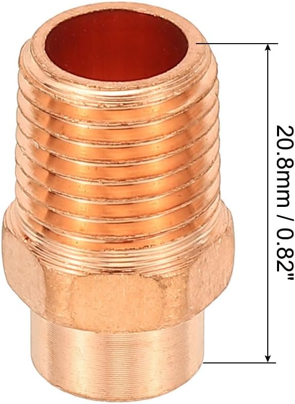 PATIKIL 1/4" Male Adapter Fitting - Image 2