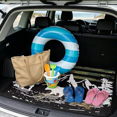 Camo Bear Universal Moving Trunk Mat 29"x39" – Heavy Duty Waterproof Cargo Liner - Image 2