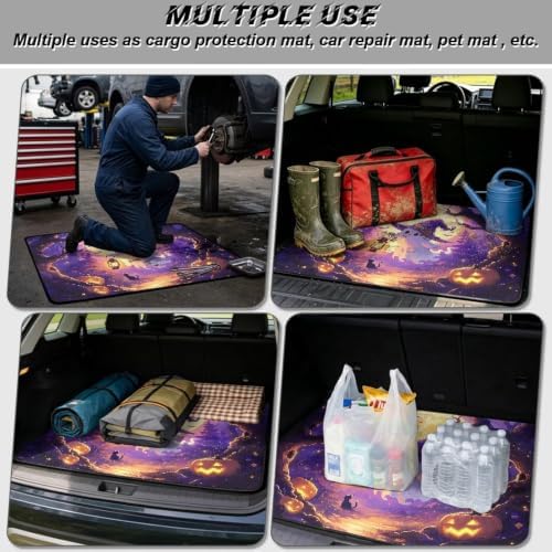 Purple Ghost Lantern All Weather Trunk Mat 29"x39" - Image 3