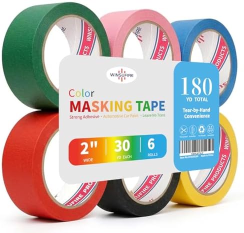 Colored Masking Tape, Colored Painters Tape by Winsufire