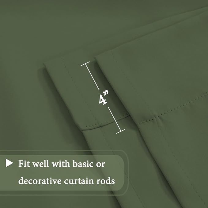 H.VERSAILTEX Blackout Tie Up Curtain Thermal Insulated Curtain Bathroom - Image 6