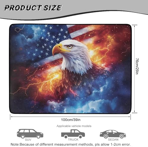 ELEQIN Trunk Cargo Liner for Cars SUV Sedan Truck Non Slip Backing Car Cargo - Image 7