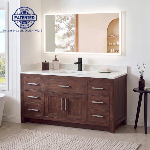 FORIOUS Bathroom Faucet 1 Hole Single Handle Matte Black Vanity Sink Faucet - Image 7