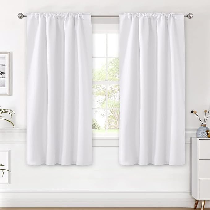 H.VERSAILTEX White Curtains Thermal Insulated Window Treatment Panels Room - Image 2
