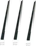 Door Bottom Brush Seal 3 Pack, Retsun 1 1/2" x 39.37" Aluminum Door Sweep by HOME