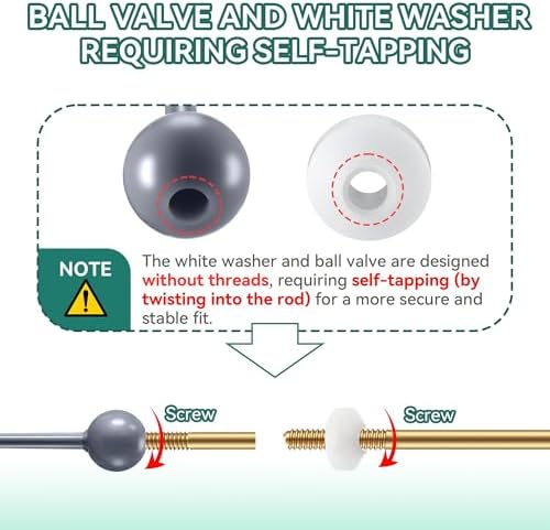 Enhon 1 Pack Universal Pop Up Drain Ball Rod Assembly - Image 5
