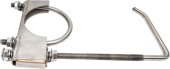 4 Pcs 2.5" Exhaust Clamp with Hanger, Heavy Duty Exhaust Hanger with Clamp - Image 7