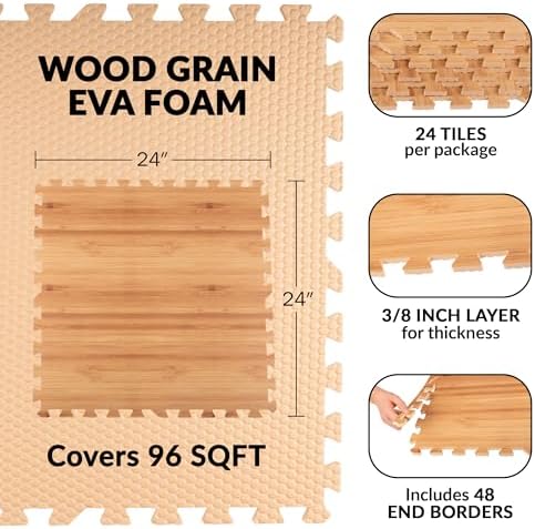 EVA Foam Floor Tiles 24-Pack - Image 2