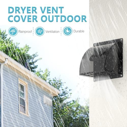 HG Power 2 Pcs 4 Inch Dryer Vent Cover Outside - Image 2