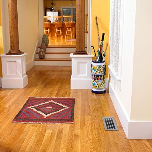 "Reggio Register Square Series Pattern Floor Grille, Rust-Resistant Vent Cover - Image 2