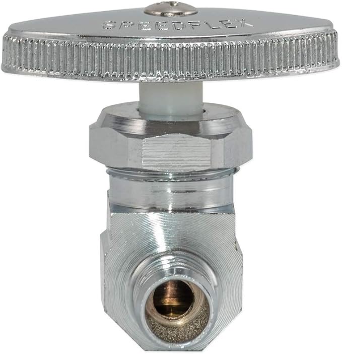 Eastman Multi-Turn Straight Stop Valve, 1/2 Inch PEX Crimp x 3/8 Inch OD - Image 2