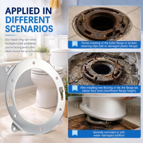 Toilet Flange Repair Ring, Fits Most Standard Toilets - Image 3