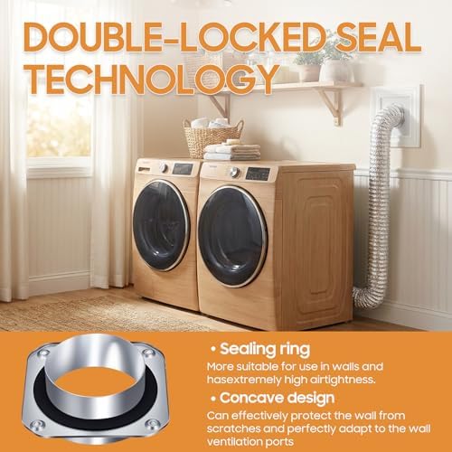 3.3ft 4" Magnetic Dryer Vent Coupling & Hose DV180 Airtight Seal Dryer Vent - Image 4
