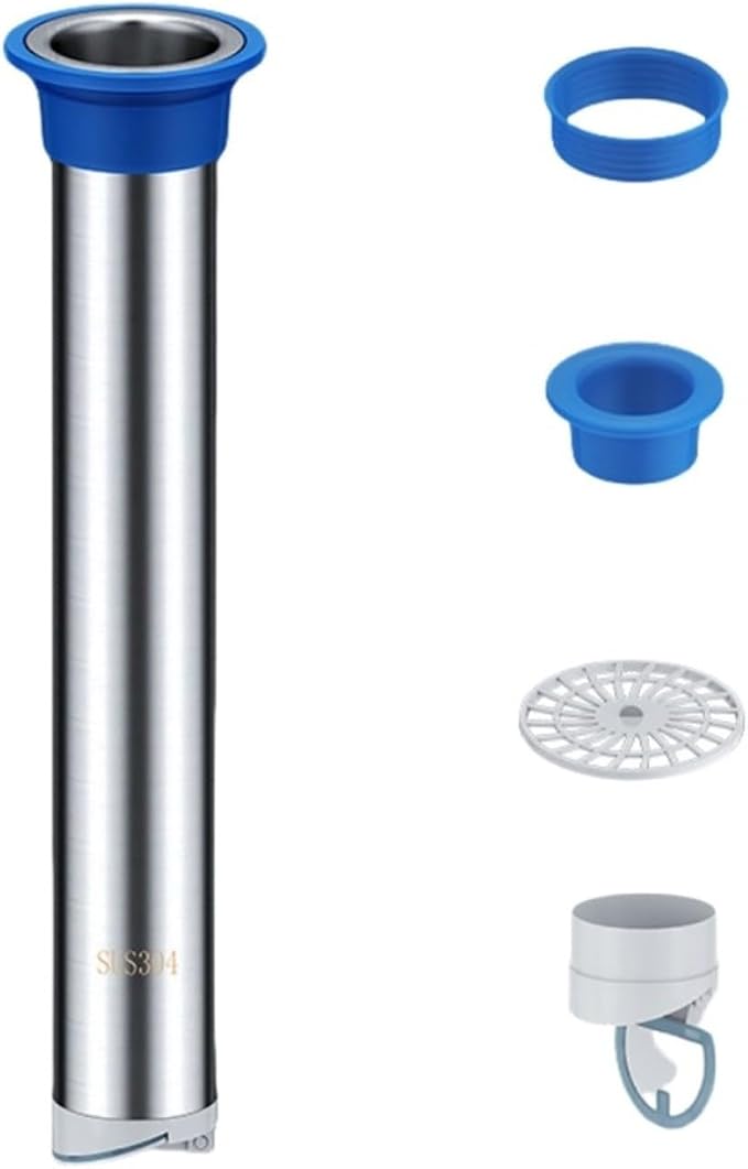 Stainless Steel Floor Drain Extension Tube | Anti-Odor Sewer Pipe Core Sink - Image 4