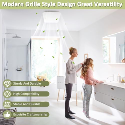 WKZO 13.25"x13.25" Bathroom Exhaust Fan Grille - Image 5