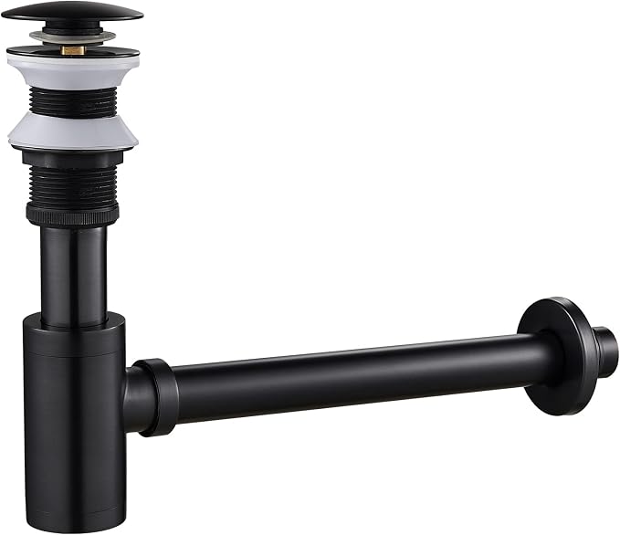 1-1/4" Brass Bottle P-Trap No Overflow Drain Kit Oil-Rubbed Bronze by MENATT