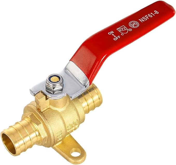 50-Pack EFIELD 3/4-inch Crimp Pex Full Port Shut-off Brass Ball Valve - Image 3