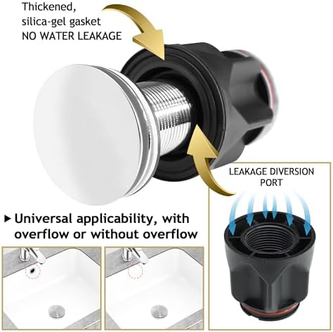 2 Pack Bathroom Sink Drain Kit, - Image 2