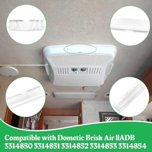 3315333.001 RV Air Conditioner Ceiling Louver Vent Cover Assembly SVC Vent - Image 4