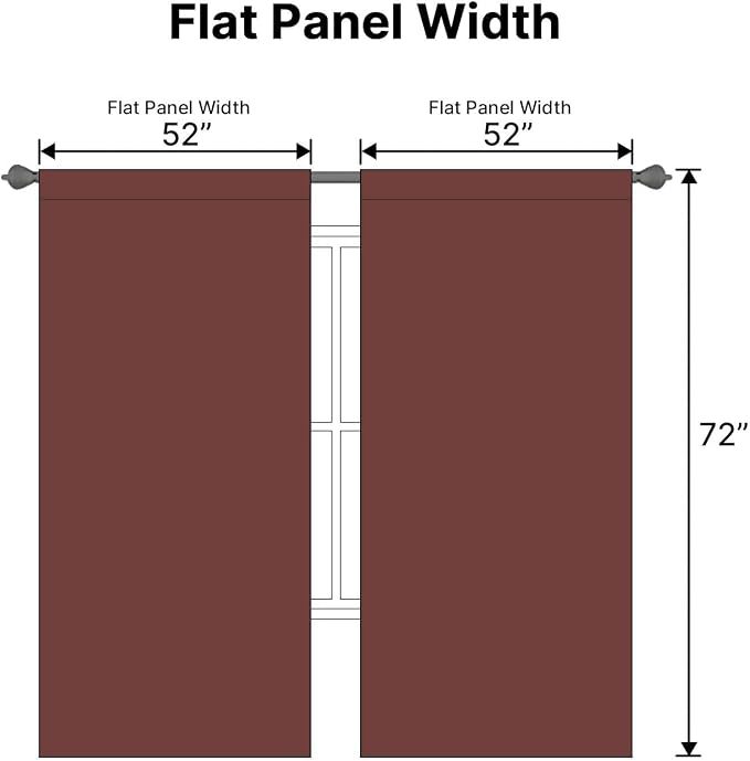 H.VERSAILTEX Blackout Curtains Thermal Insulated Window Treatment Panels Room - Image 7