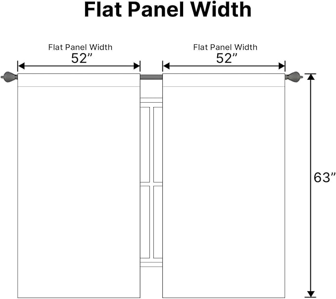 H.VERSAILTEX White Curtains Thermal Insulated Window Treatment Panels Room - Image 6