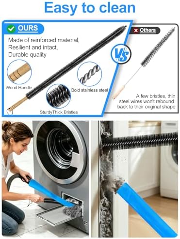 4" 8feet Dryer Vent Hose and Cleaning Kit, Dryer Vent Cleaner Kit, Dryer Vacuum - Image 5