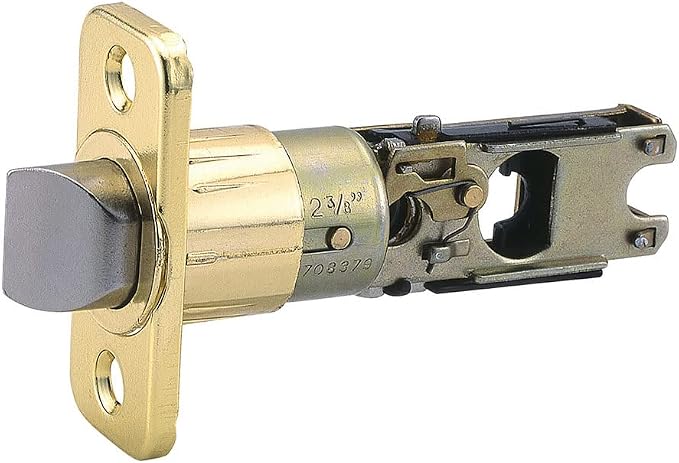 Design House Pro Series Passage Door Latch, Polished Brass | Adjustable by DesignHouse