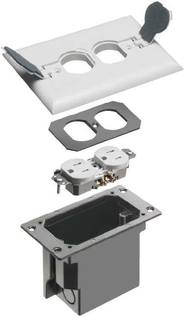 Arlington Industries FLBRF101W-1 Retrofit Electrical Floor Box - Image 2