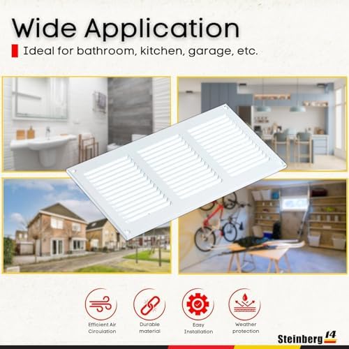 Steinberg14 White Vent Cover 10x4 - Image 4