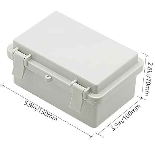 Zulkit 2pcs Junction Box ABS Plastic Dustproof Waterproof IP65 Electrical Boxes - Image 2