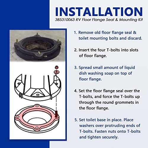 Replace for Dometic SE341549 385310063 Floor Flange Seal, RV Floor Flange Seal - Image 4