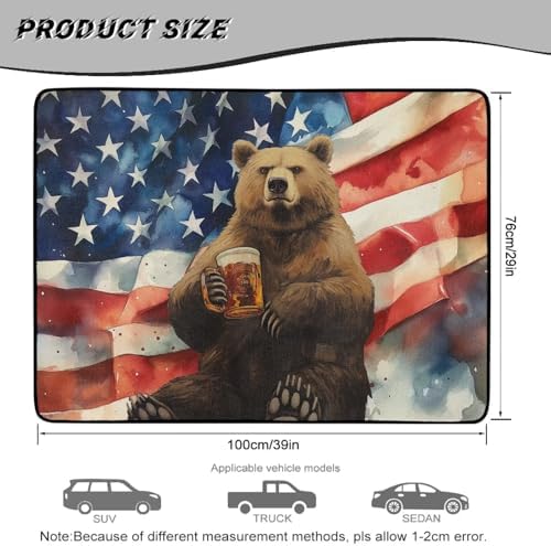 Beer Bear Heavy Duty Trunk Mat 29"x39" - Image 7