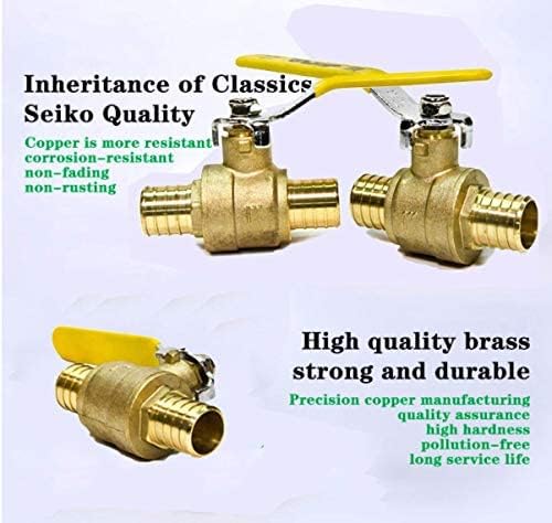 AB 1 Inch X 1 Inch PEX Ball Valve, Full Port Water Stop Shut Off, Water Shut - Image 6