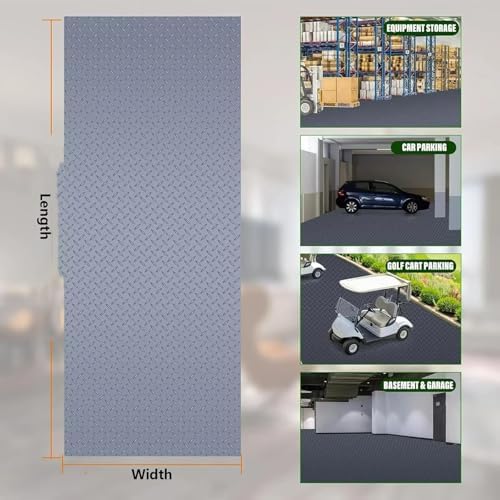 Non-Slip Floor Mat Blue 0.9×10m, Flooring Roll Diamond Plate PVC Rubber Trailer - Image 5