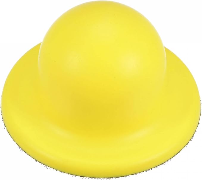 uxcell Hook and Loop Hand Sanding Block 4 Inch Round Detail Sanding Disc | - Image 3