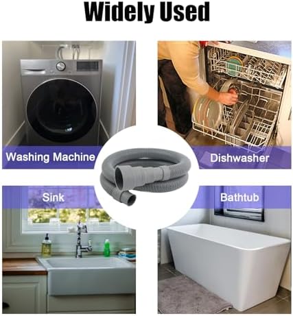 3.2 FT Universal Washing Machine Drain Hose, Drain Hose Extension Kit - Image 6